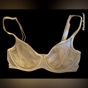 Victoria’s Secret Unlined Demi Bra Silver/Blue